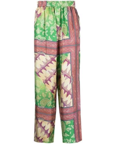 Aries Wide Trousers - Green