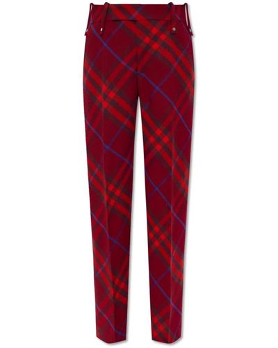 Burberry Trousers > straight trousers - Rouge