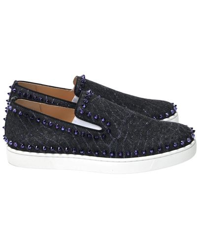 Christian Louboutin Shoes > flats > loafers - Bleu