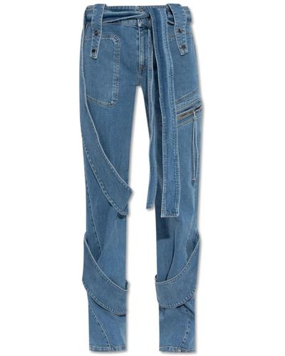 Blumarine Jeans con inserciones - Azul