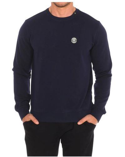 Philipp Plein Rundhals sweatshirt,rundhalsausschnitt sweatshirt,rundhals-sweatshirt mit brand insignia - Blau