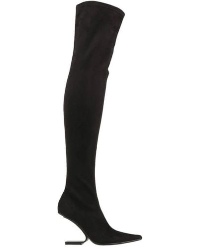 Jeffrey Campbell Over-Knee Boots - Black