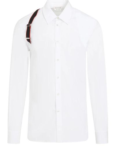 Alexander McQueen Weißes harness hemd