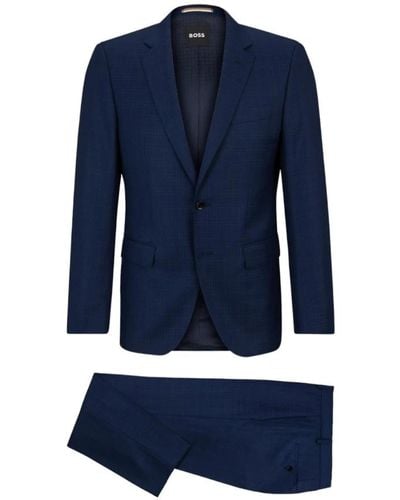 BOSS Suits > suit sets > single breasted suits - Bleu