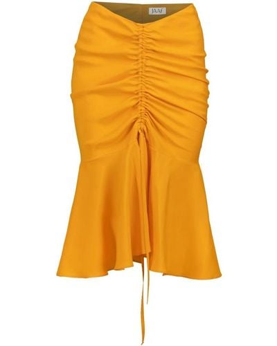 JAAF Midi Skirts - Orange