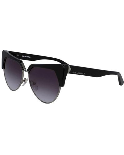 Karl Lagerfeld Stilvolle schwarze sonnenbrille,mode sonnenbrille braun verlauf