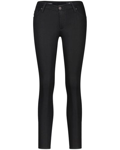 AG Jeans Super skinny jeans caviglia per donne - Nero