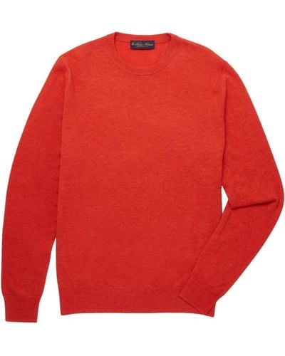 Brooks Brothers Maglione girocollo in lana d'agnello - Rosso