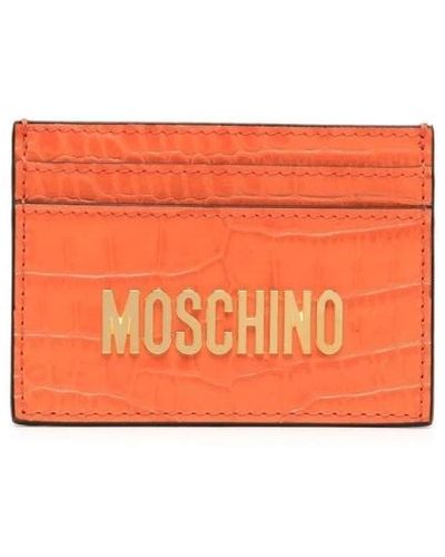 Moschino Stilvolle krokodilleder kartenhalter - Orange