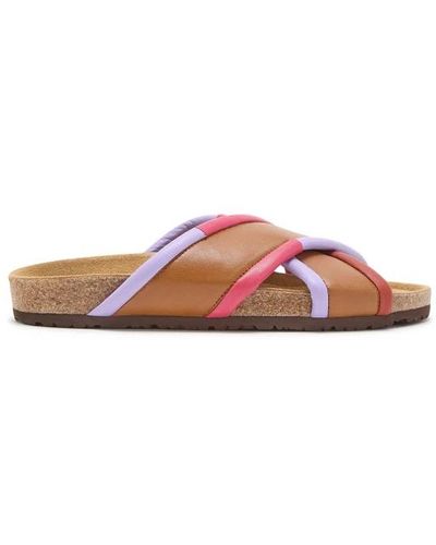 Maliparmi Leder infrabijoux crossover sandalen - Pink