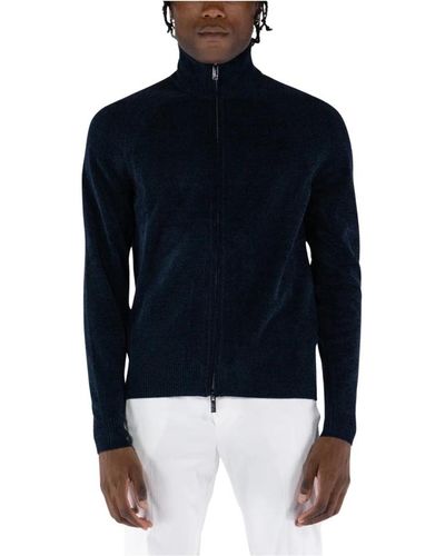 Rrd Maglione zip intera - Blu