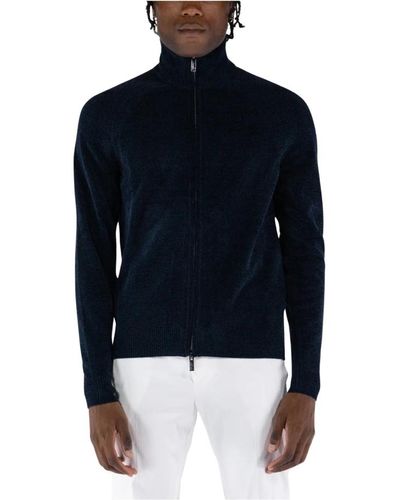 Rrd Sweater mit durchgehendem reißverschluss - Blau
