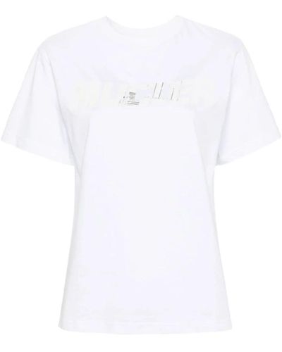 Mugler Tops > t-shirts - Blanc