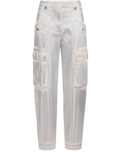 Elisabetta Franchi Jeans in denim alla moda - Bianco