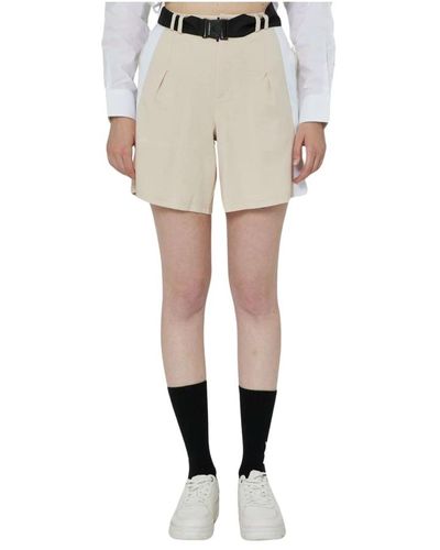 John Richmond Seitenstreifen shorts polyester zusammensetzung - Natur