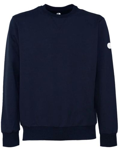 People Of Shibuya Technisches stoff crewneck sweatshirt mit logo - Blau