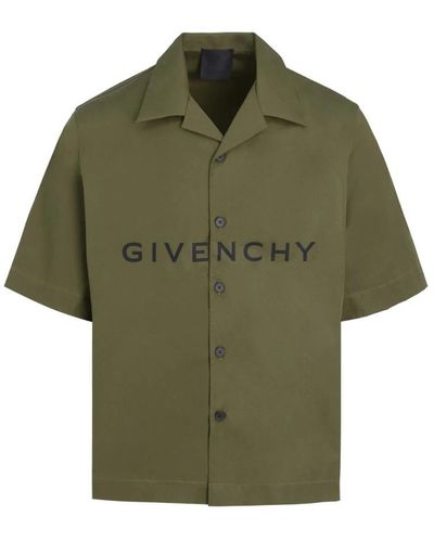 Givenchy Short Sleeve Shirts - Green