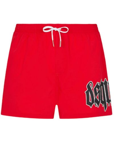 DSquared² Rotes sea clothing boxer midi dsqua2