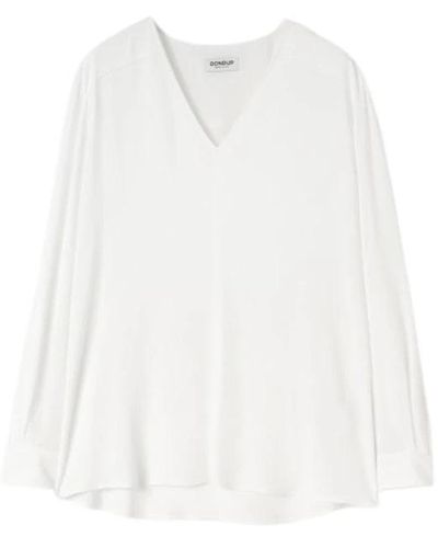 Dondup Blusa elegante para mujer - estilosa adición a tu guardarropa - Blanco