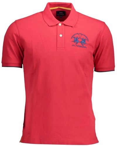 La Martina Polo shirt in cotone rosso