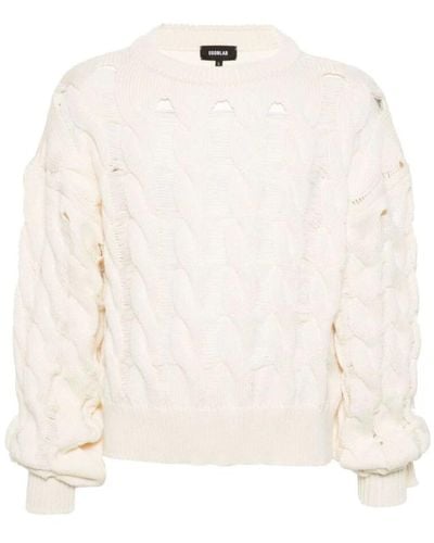 Egonlab Knitwear > round-neck knitwear - Blanc