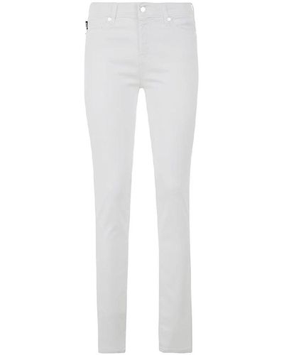 Love Moschino Jeans und Hose aus weißer Baumwolle