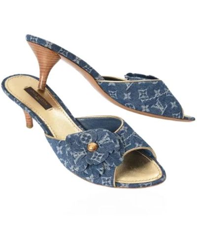 Chaussures à talons Bleu Louis Vuitton pour femme | Lyst