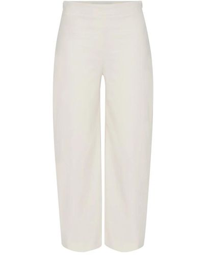 DRYKORN Straight Trousers - White