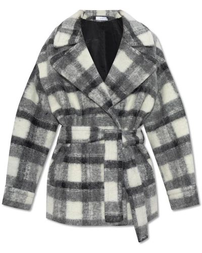 IRO Coats > single-breasted coats - Gris