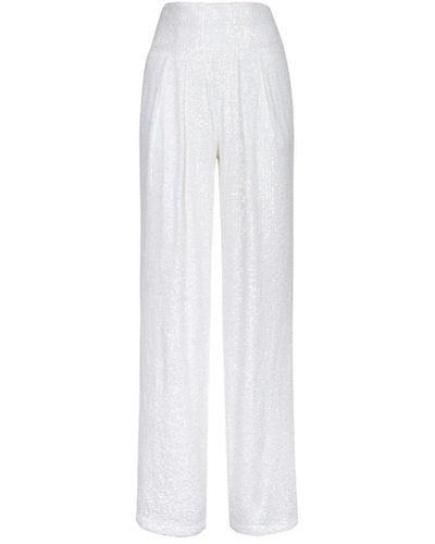 Nenette Wide Trousers - White