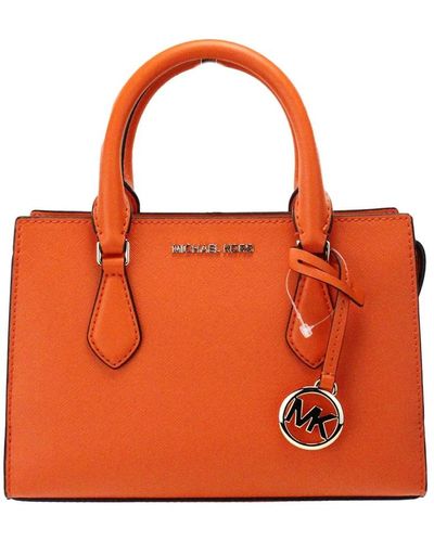 Michael Kors Poppy vegan satchel mit reißverschlussfach - Orange