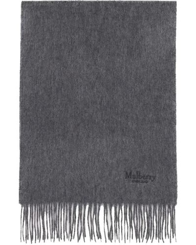 Mulberry Winter Scarves - Grey