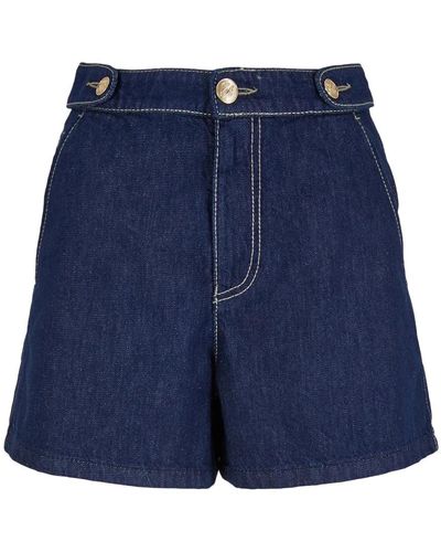 Emporio Armani Shorts > denim shorts - Bleu