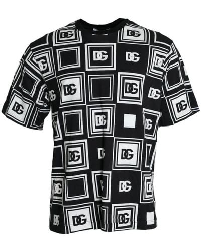 Dolce & Gabbana Logo print crew neck t-shirt - Schwarz