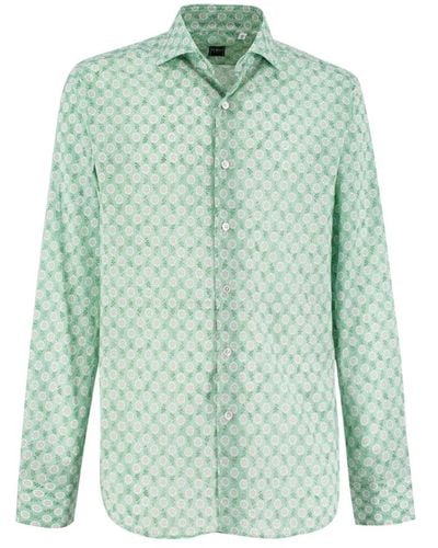 Fedeli Shirts > casual shirts - Vert