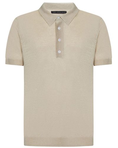 Low Brand Tops > polo shirts - Neutre