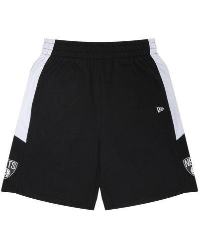 KTZ Bermuda nets nba pannello laterale shorts bronet - Nero