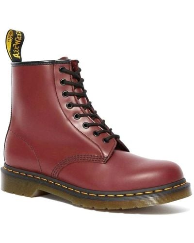 Dr. Martens , 1460 Original 8-eye Leather Boot For And , Cherry Red Smooth, 10 Us /9 Us - Brown