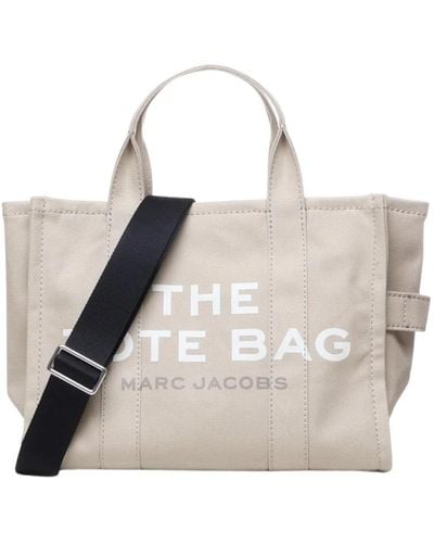 Marc Jacobs Canvas schultertasche in - Natur