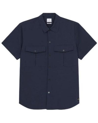 PS by Paul Smith Short Sleeve Shirts - Blue