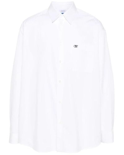 Off-White c/o Virgil Abloh Logo poplin sweater - Bianco