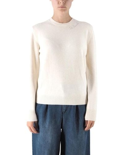 Mc2 Saint Barth Knitwear > round-neck knitwear - Blanc