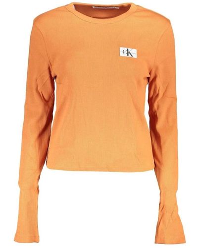 Calvin Klein Round-neck knitwear - Naranja