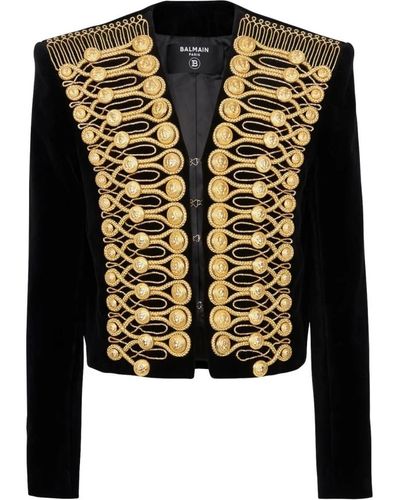 Balmain Brandenburg jacket with embroidery - Nero