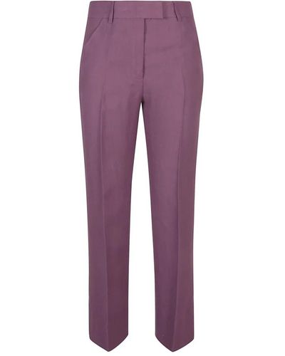 True Royal Straight Trousers - Purple