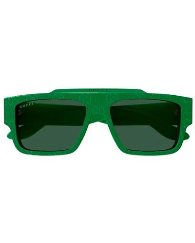 Gucci GG1460S Linea Lettering Sunglasses - Green