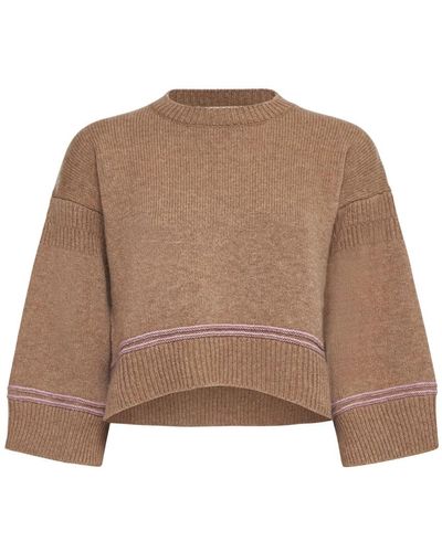 Marni Round-Neck Knitwear - Brown