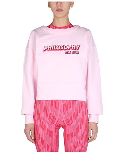 Philosophy Di Lorenzo Serafini Regular Fit Sweatshirt - Pink