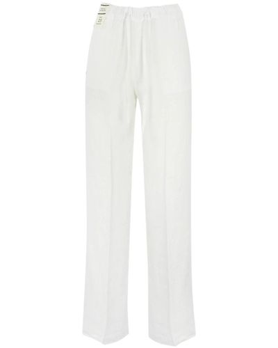 Re-hash Trousers > wide trousers - Blanc
