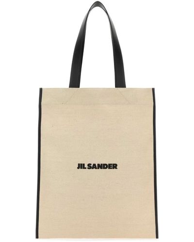 Jil Sander Canvas shopping bag - Natur